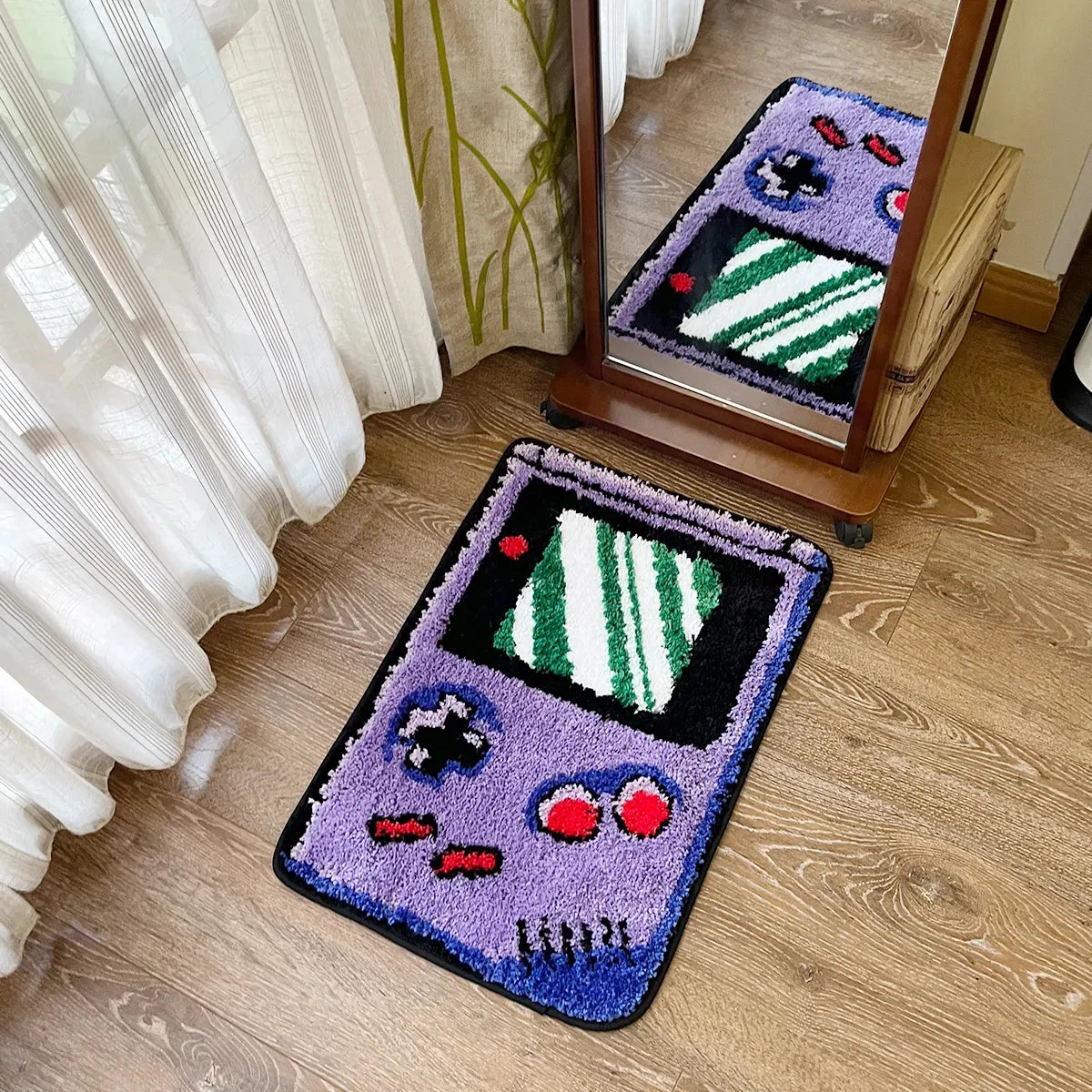 Retro Handheld Game Tufted Rug