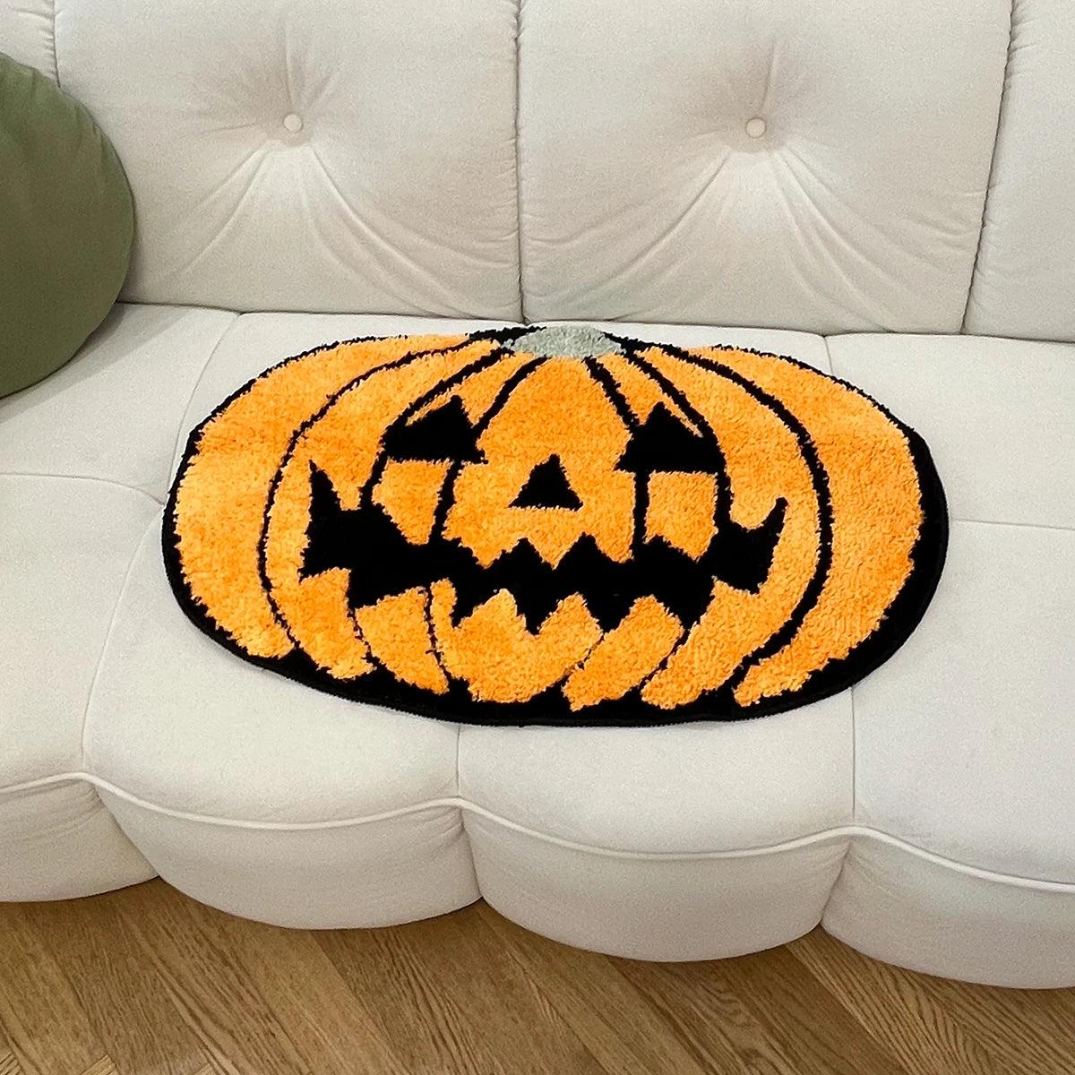 Halloween Pumpkin Tufted Rug