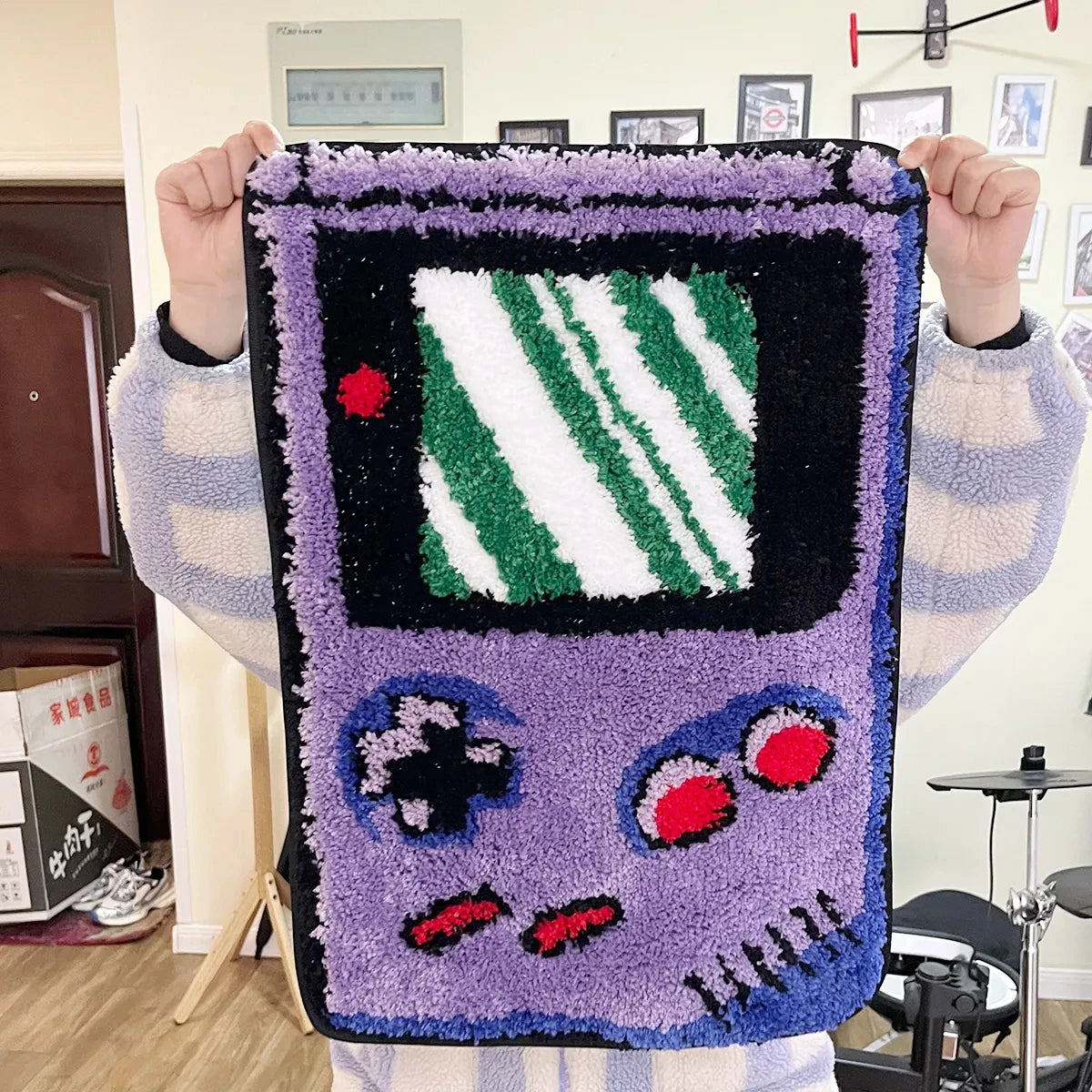 Retro Handheld Game Tufted Rug
