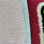 Pink Lighter Shaped Tufted Rug