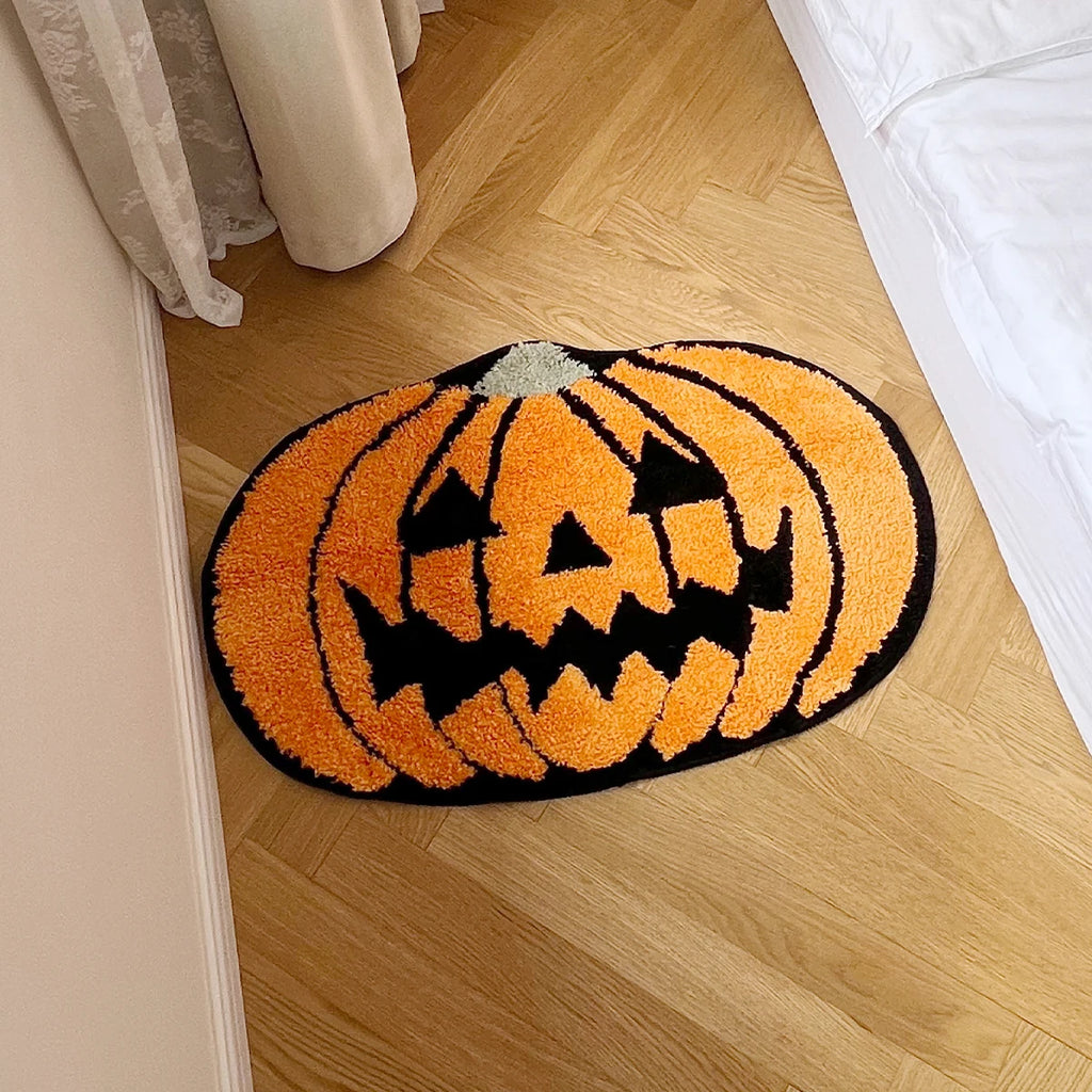 Halloween Pumpkin Tufted Rug