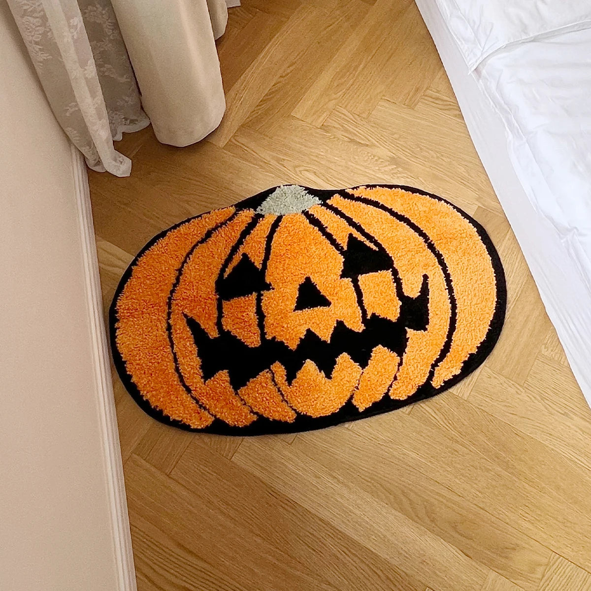 Halloween Pumpkin Tufted Rug