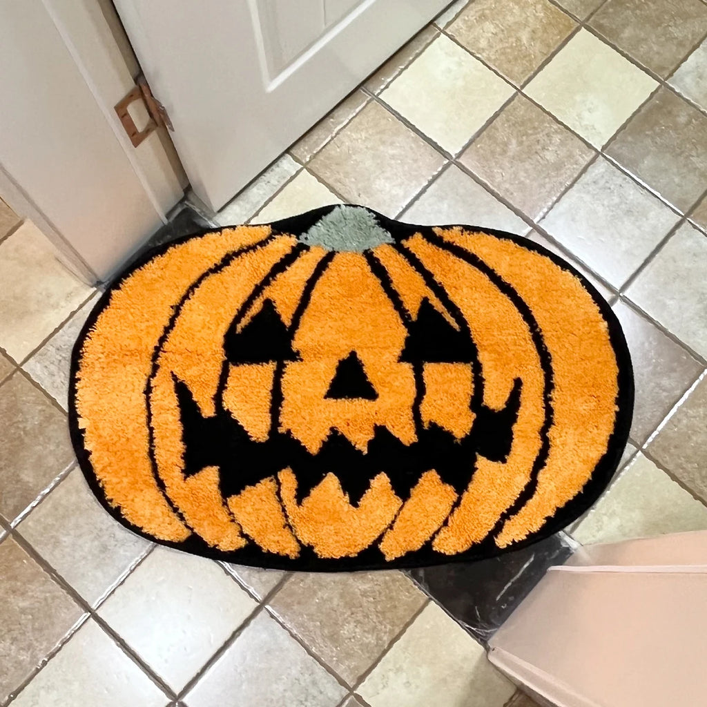 Halloween Pumpkin Tufted Rug