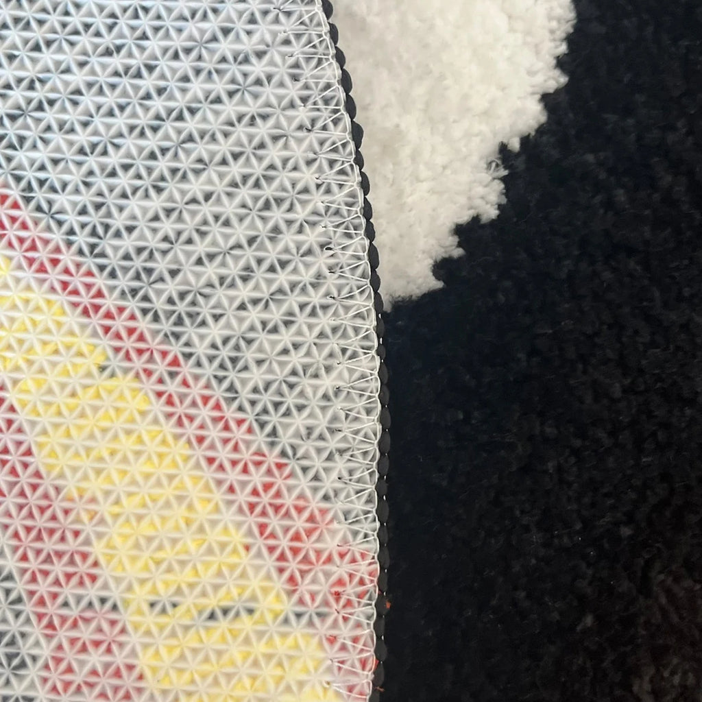 Flaming 8-Ball Tufted Rug